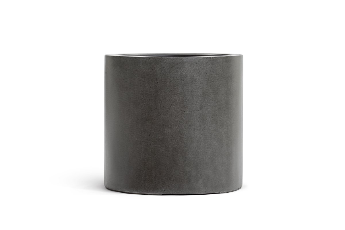 Кашпо Treez Effectory Beton цилиндр тёмно-серый бетон от 31 до 51 см - Фото 2