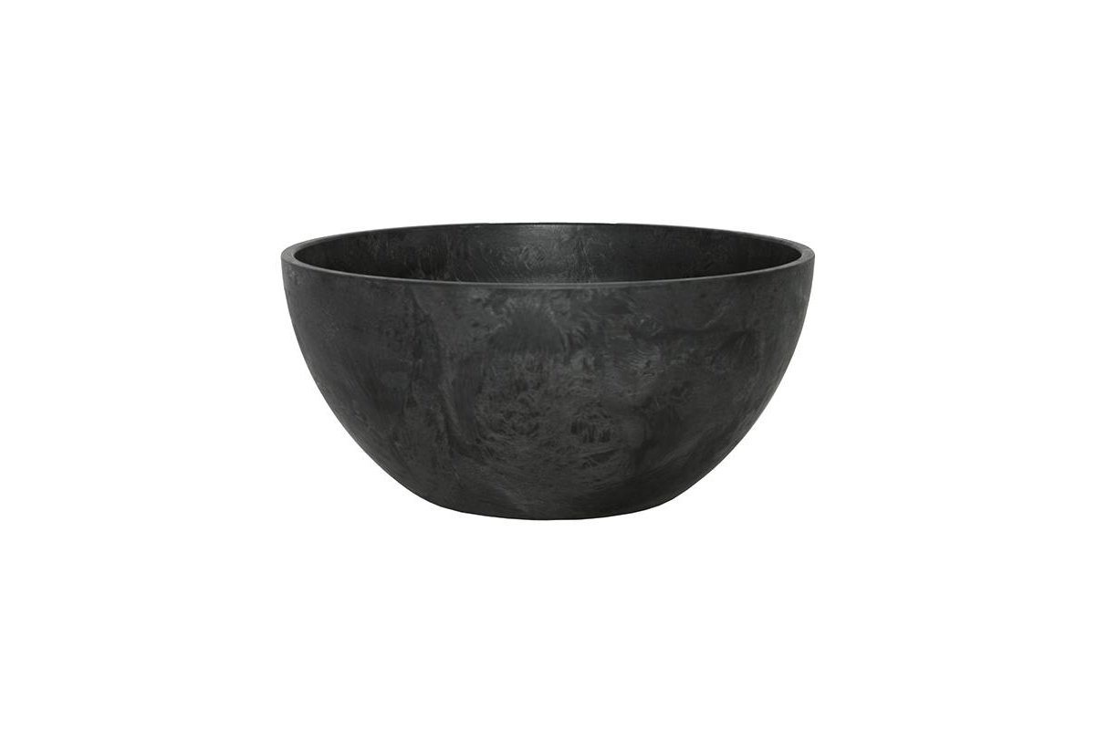 Кашпо Artstone fiona bowl черное d25 h12 см