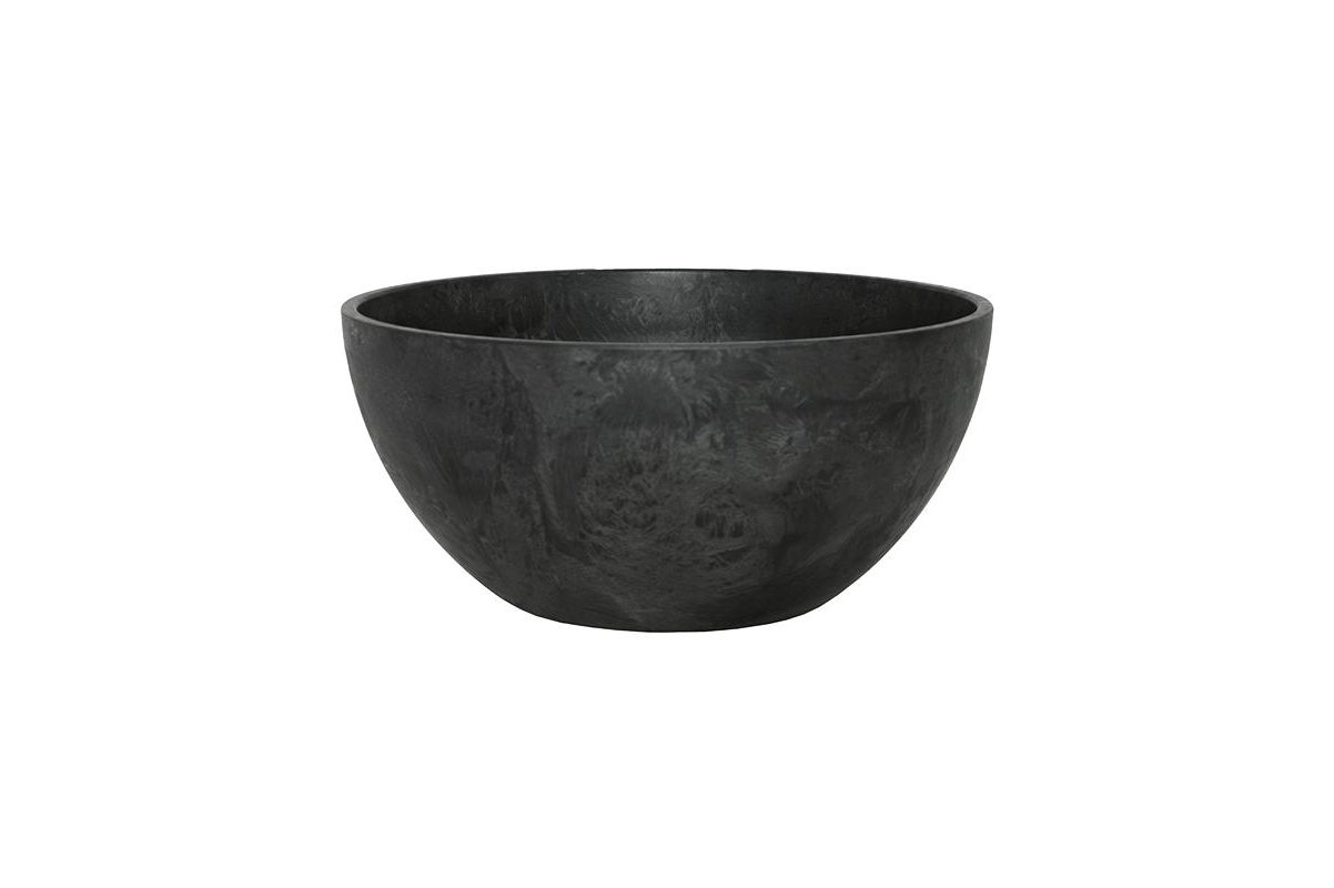 Кашпо Artstone fiona bowl черное d31 h15 см