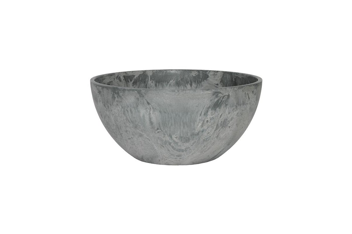 Кашпо Artstone fiona bowl серое d31 h15 см