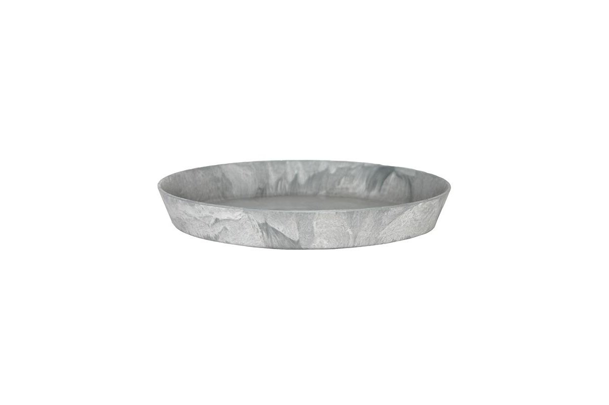 Поддон Artstone saucer round серый d26 h4 см