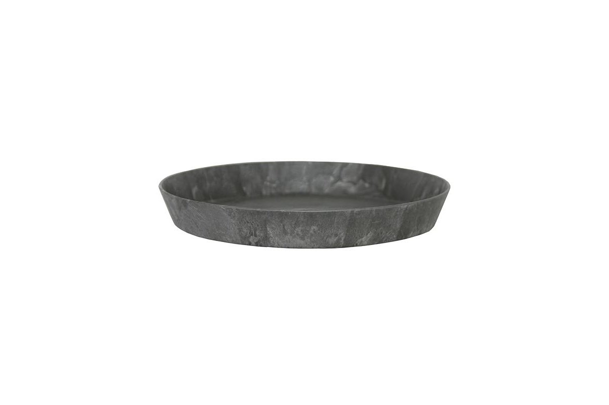 Поддон Artstone saucer round черный d26 h4 см