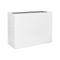 Кашпо b-straight rectangle glossy white l90 w40 h70 см