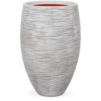 Кашпо capi nature rib nl vase vase elegant deluxe ivory d45 h72 см