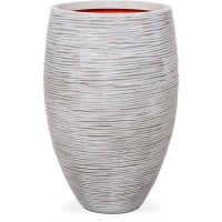 Кашпо capi nature rib nl vase vase elegant deluxe ivory d56 h86 см