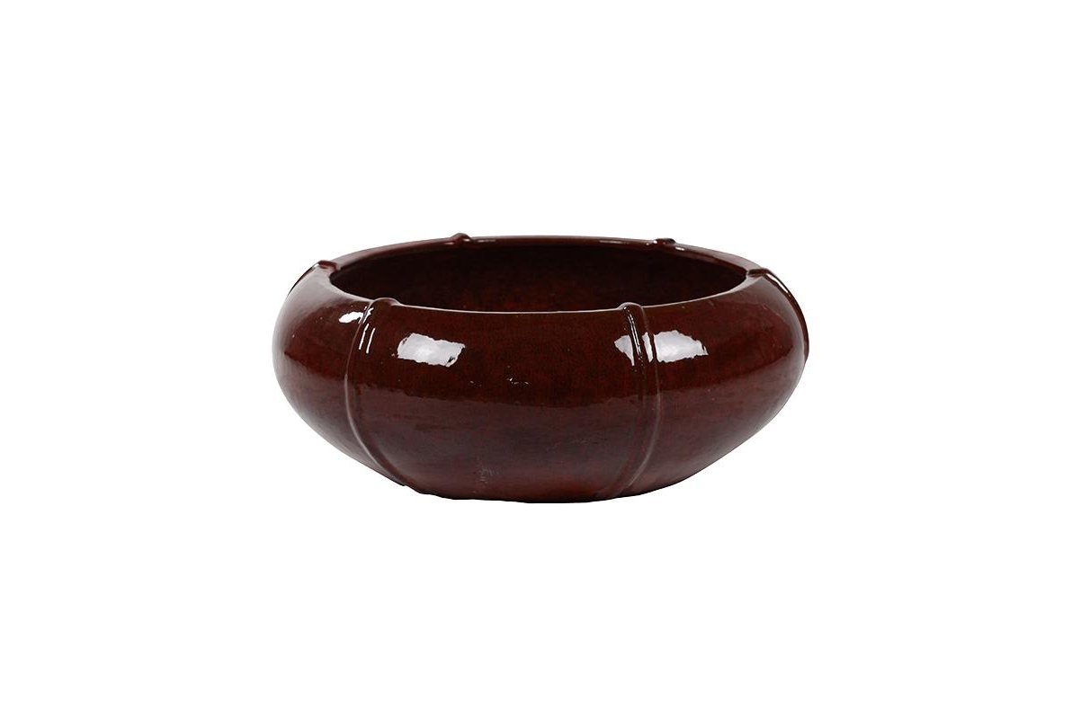 Кашпо classic red bowl (moda) d55 h22 см