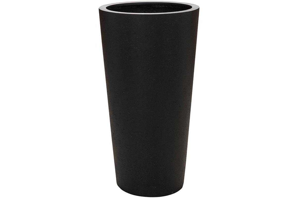 Кашпо Grigio vase tall антрацит бетон d36 h68 см