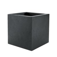 Кашпо Grigio cube антрацит бетон l30 w30 h30 см
