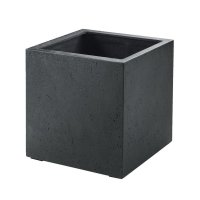 Кашпо Grigio cube антрацит бетон l80 w80 h80 см