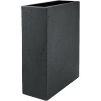 Кашпо Grigio high box low антрацит бетон l80 w30 h68 см