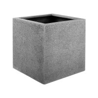 Кашпо Struttura cube светло-серое l40 w40 h40 см