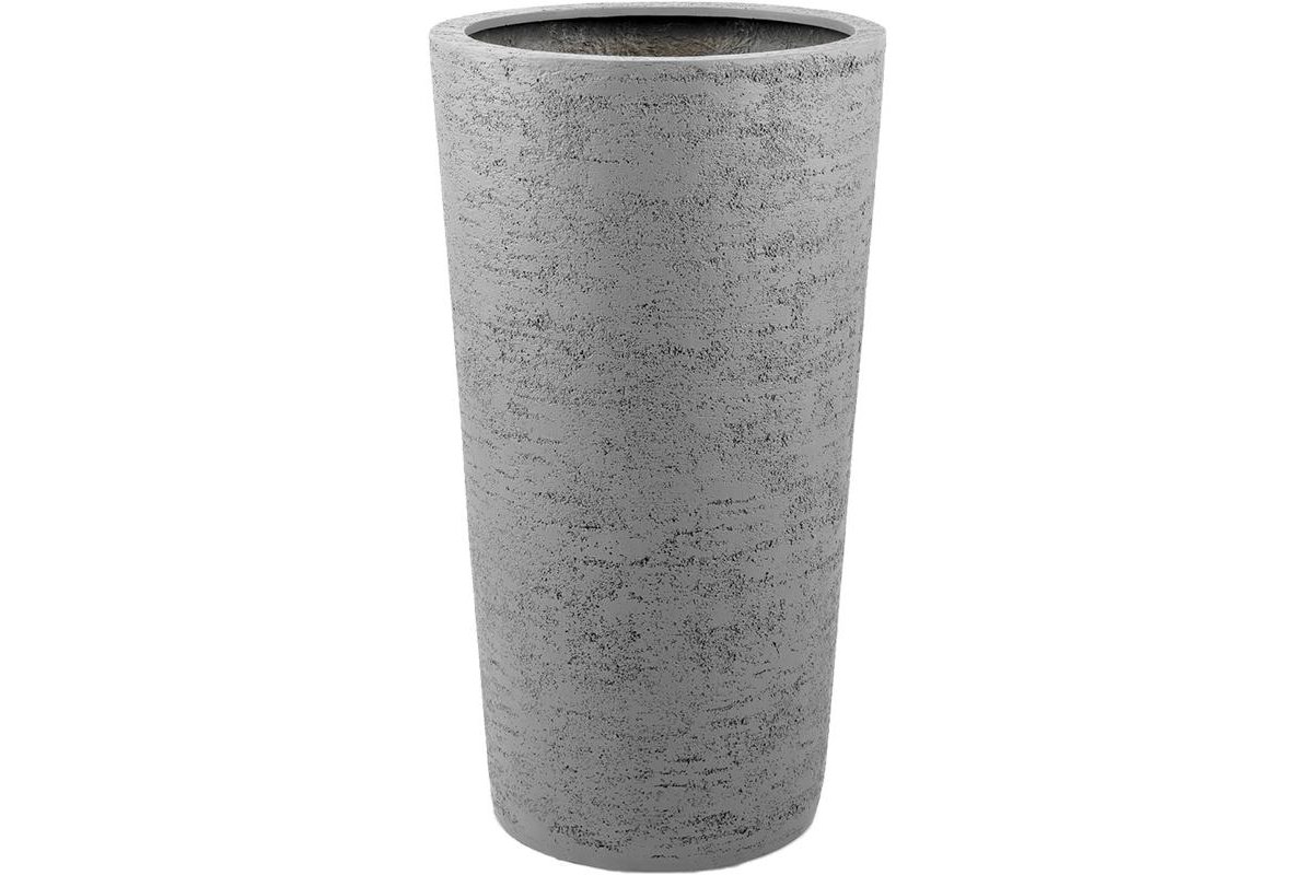 Кашпо Struttura vase светло-серое d47 h90 см