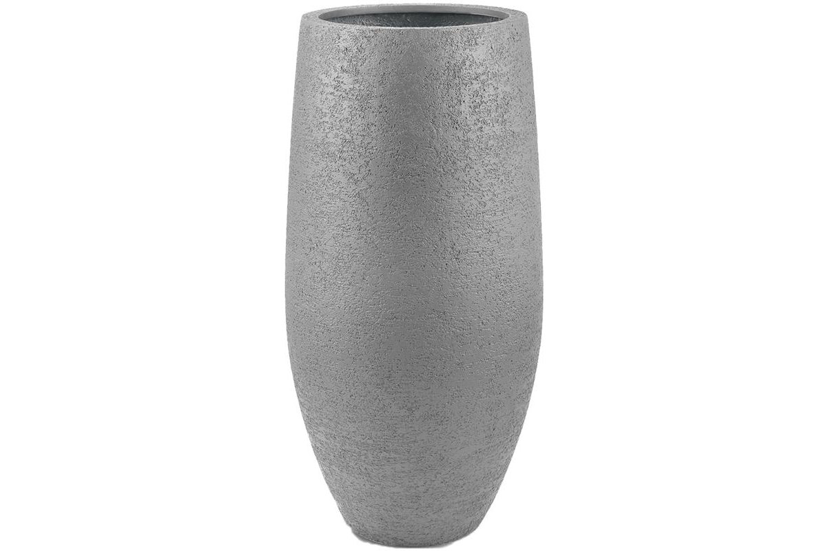 Кашпо Struttura tear vase светло-серое d41 h80 см