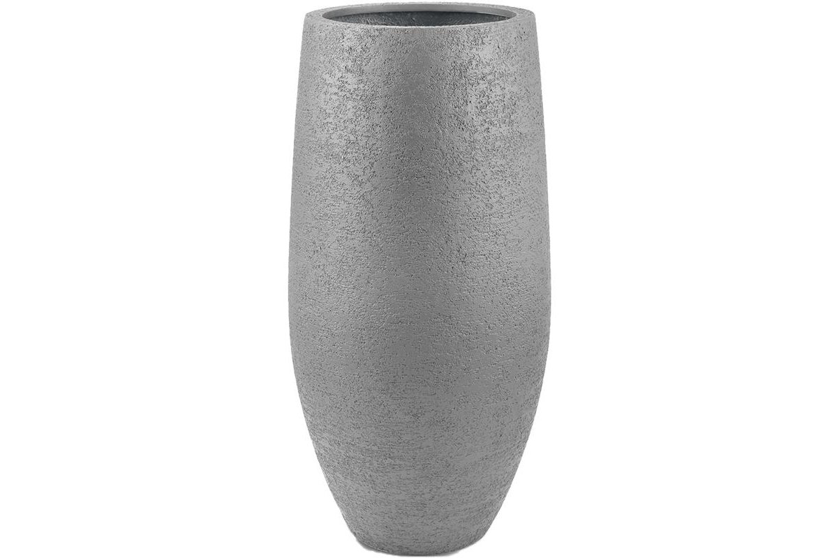 Кашпо Struttura tear vase светло-серое d53 h100 см