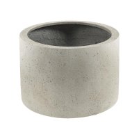 Кашпо Grigio cylinder белый бетон d48 h32 см