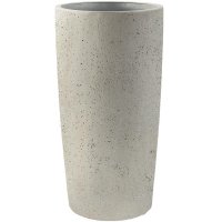 Кашпо Grigio vase tall белый бетон d36 h68 см