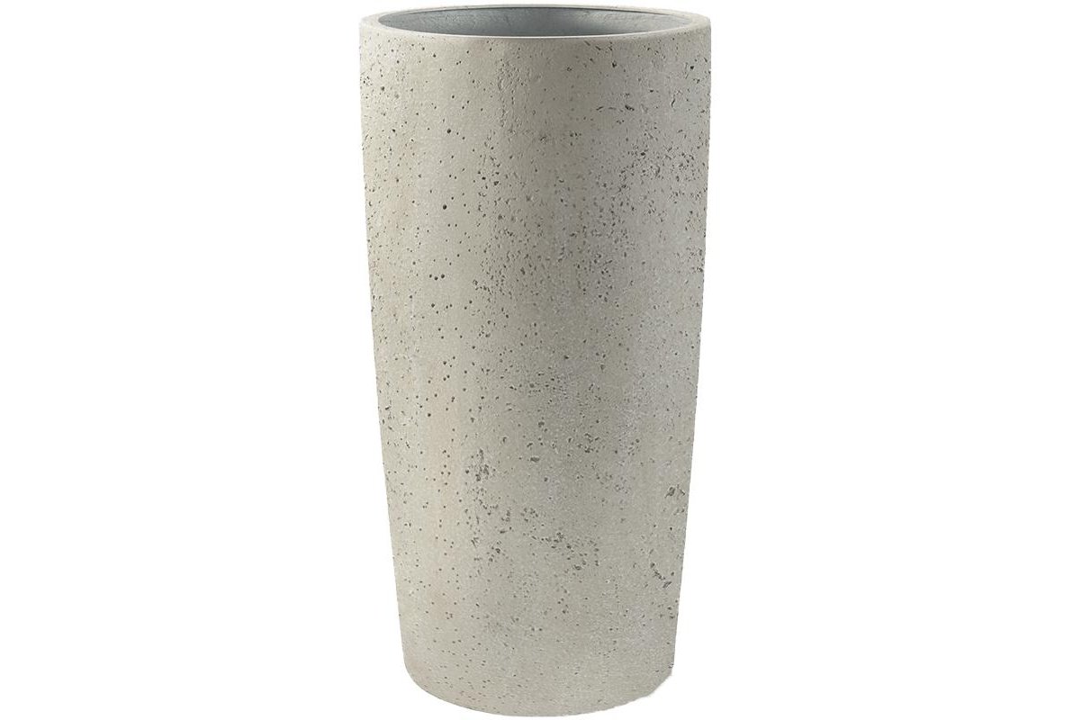 Кашпо Grigio vase tall белый бетон d47 h90 см