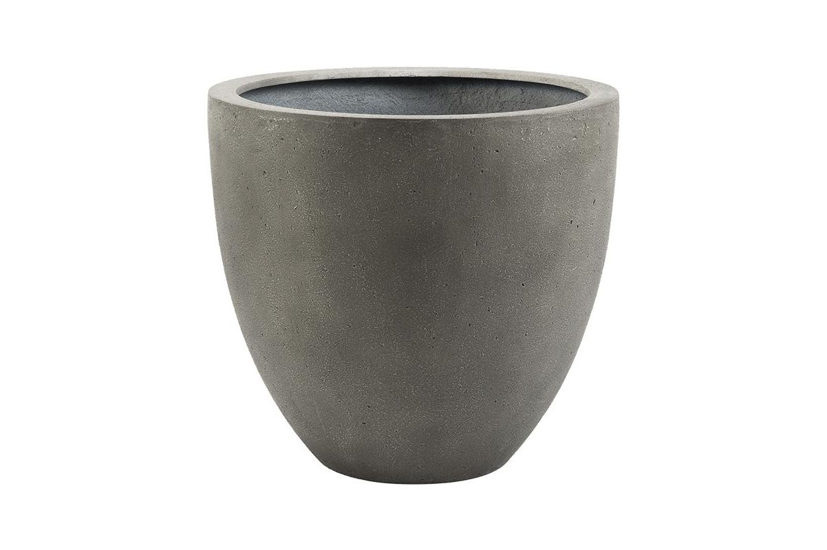 Кашпо Grigio egg pot бетон d32 h29 см