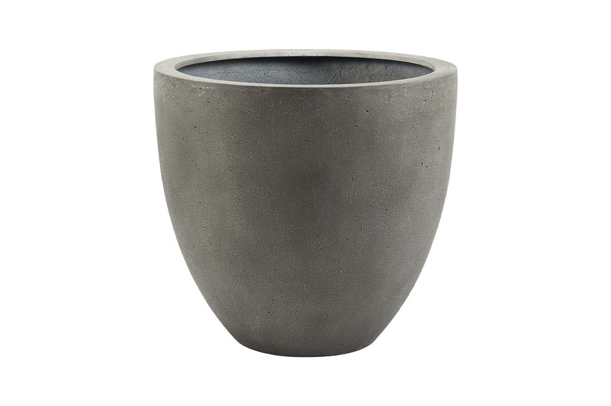 Кашпо Grigio egg pot бетон d50 h45 см