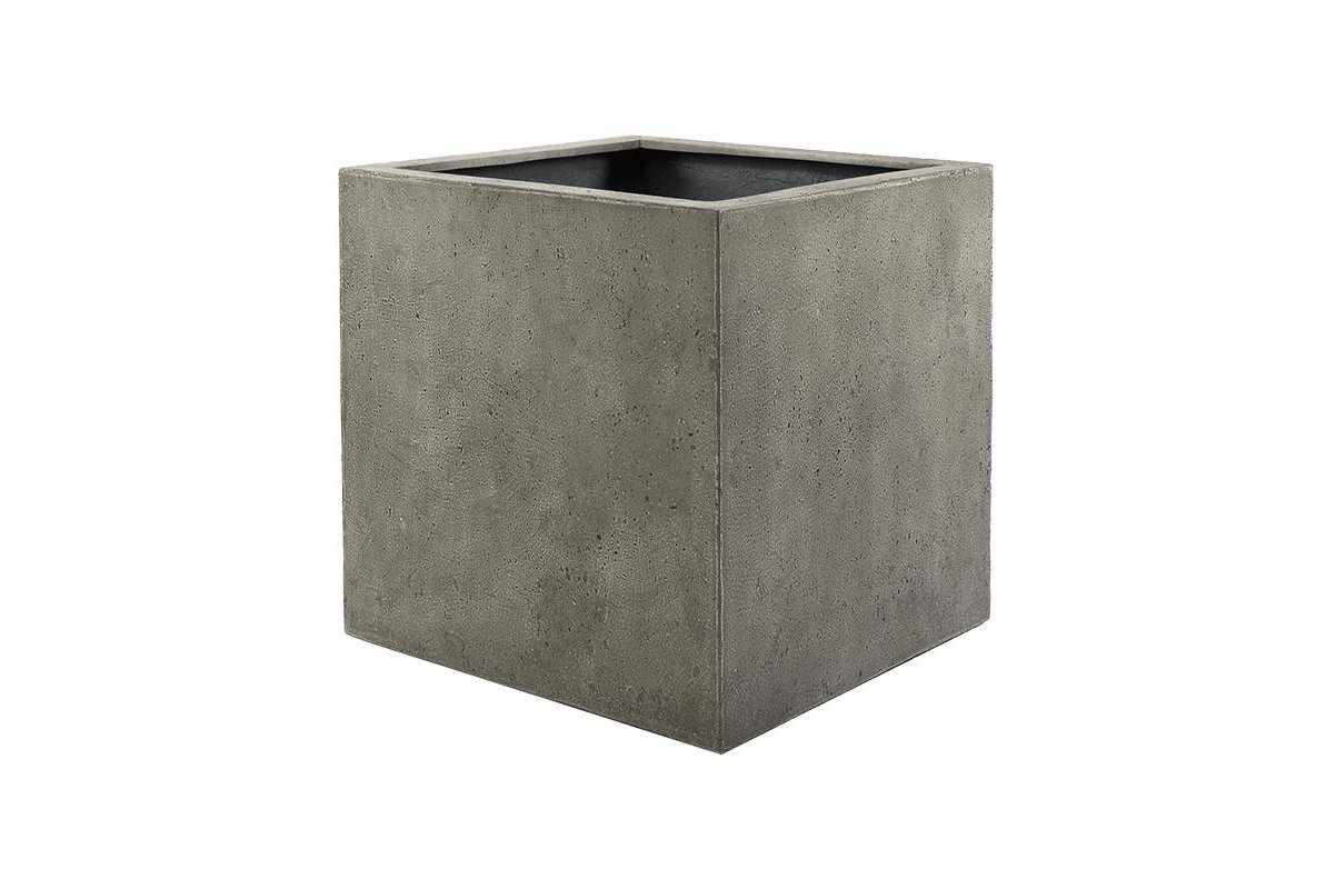 Кашпо Grigio cube бетон l30 w30 h30 см