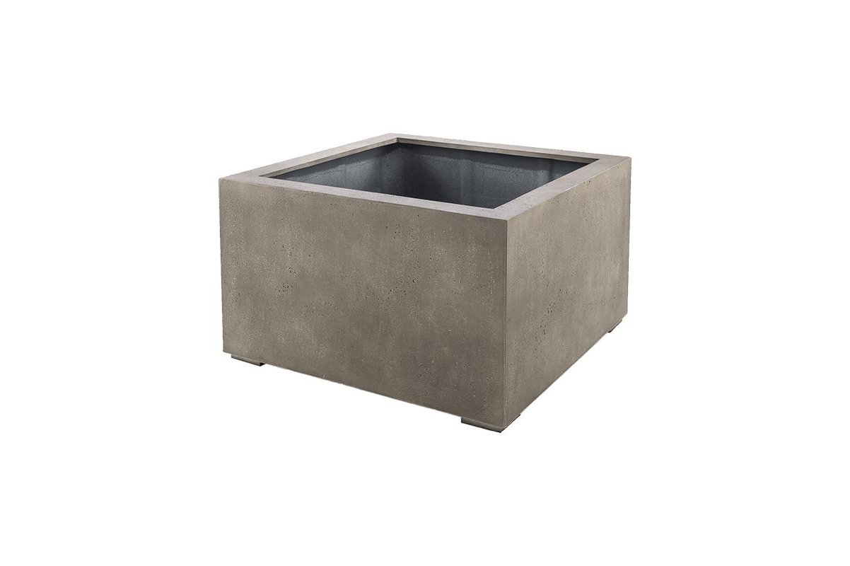 Кашпо Grigio low cube бетон l80 w80 h60 см