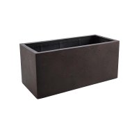 Кашпо grigio box бетон с ржавчиной l60 w20 h20 см