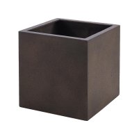 Кашпо Grigio cube бетон с ржавчиной l40 w40 h40 см