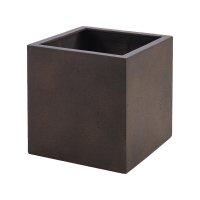 Кашпо Grigio cube бетон с ржавчиной l50 w50 h50 см