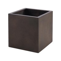 Кашпо Grigio cube бетон с ржавчиной l30 w30 h30 см