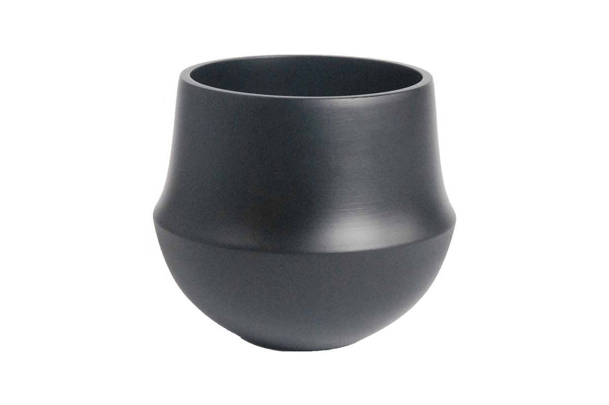 Кашпо d&m indoor pot fusion black d17 h15 см