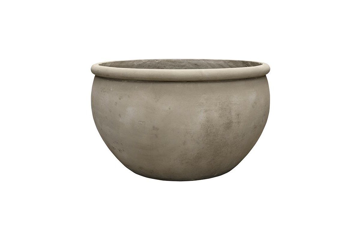 Кашпо empire (grc) bowl grey d93 h54 см
