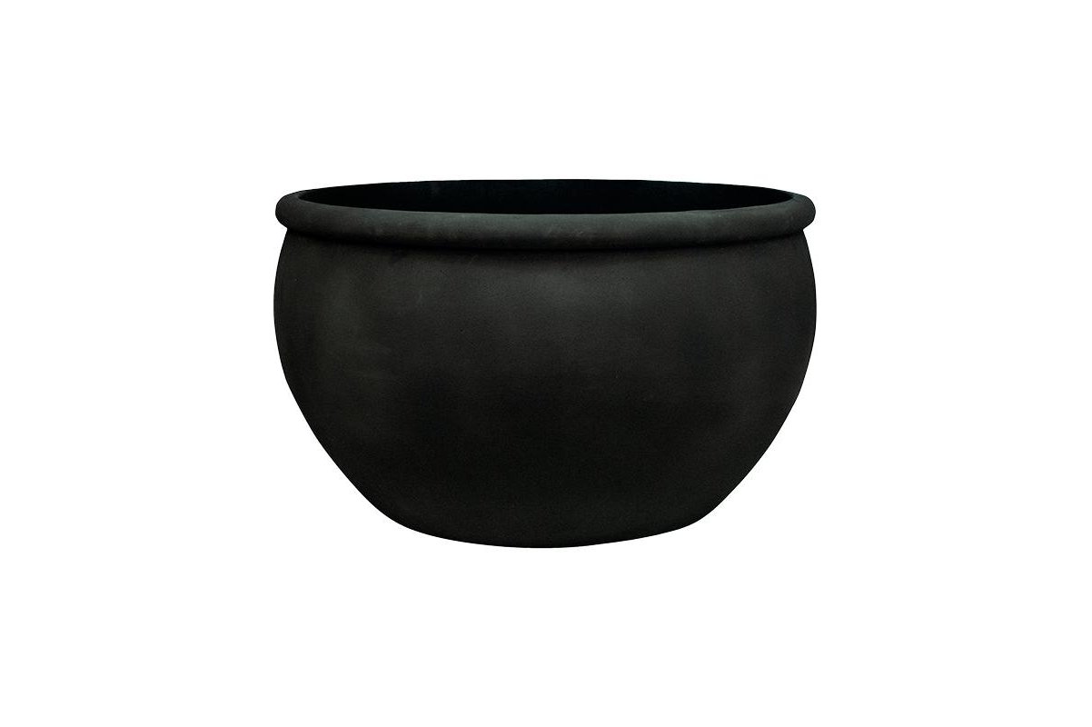 Кашпо empire (grc) bowl black d93 h54 см