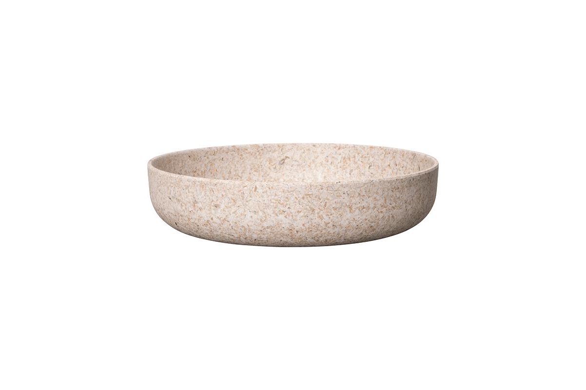 Кашпо fibrics bamboo flat bowl sand (per 12 pcs.) d30 h7 см