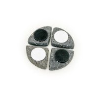 Подножки fiberstone accessoires laterite grey pot feet (4) h2 см
