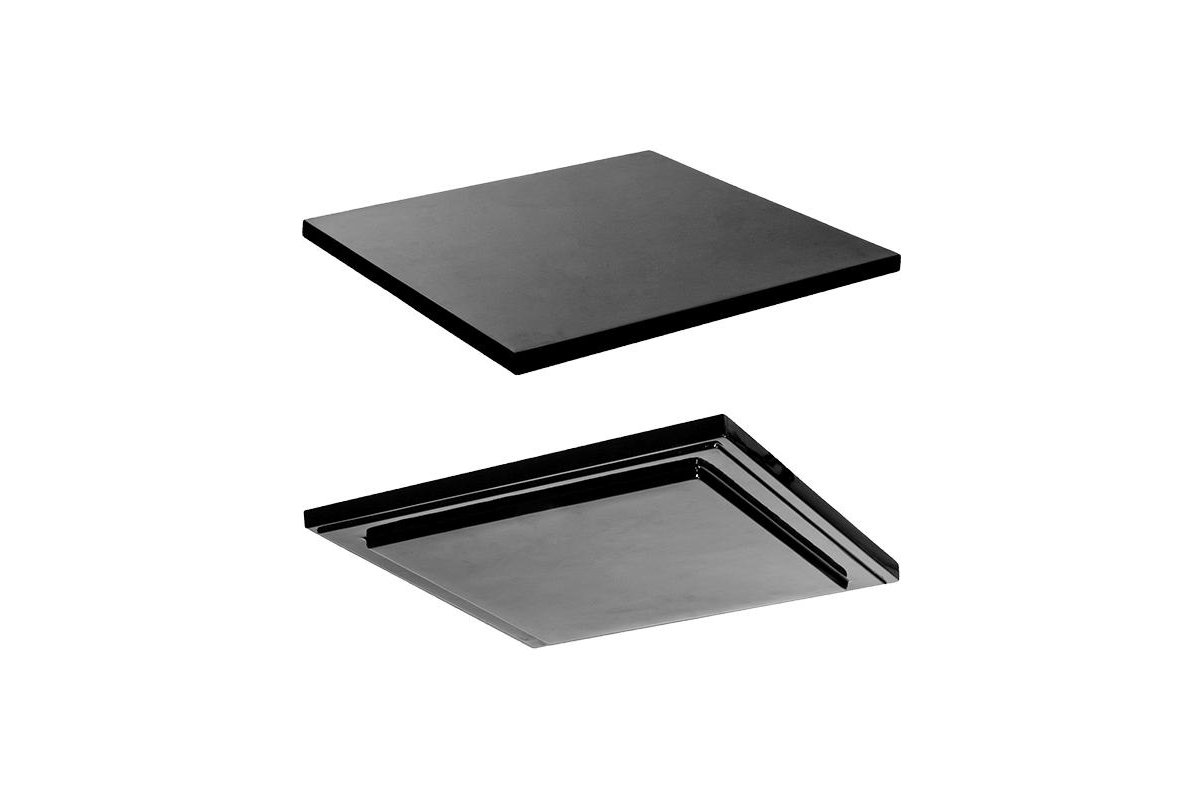 Подставка fiberstone accessoires glossy black topper l (thin) l40 w40 h3 см