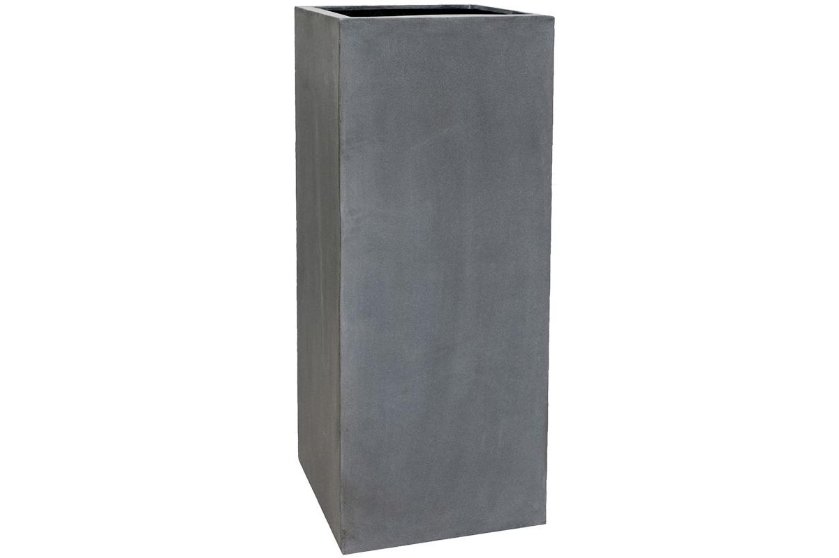 Кашпо fiberstone bouvy grey xxl l50 w50 h120 см