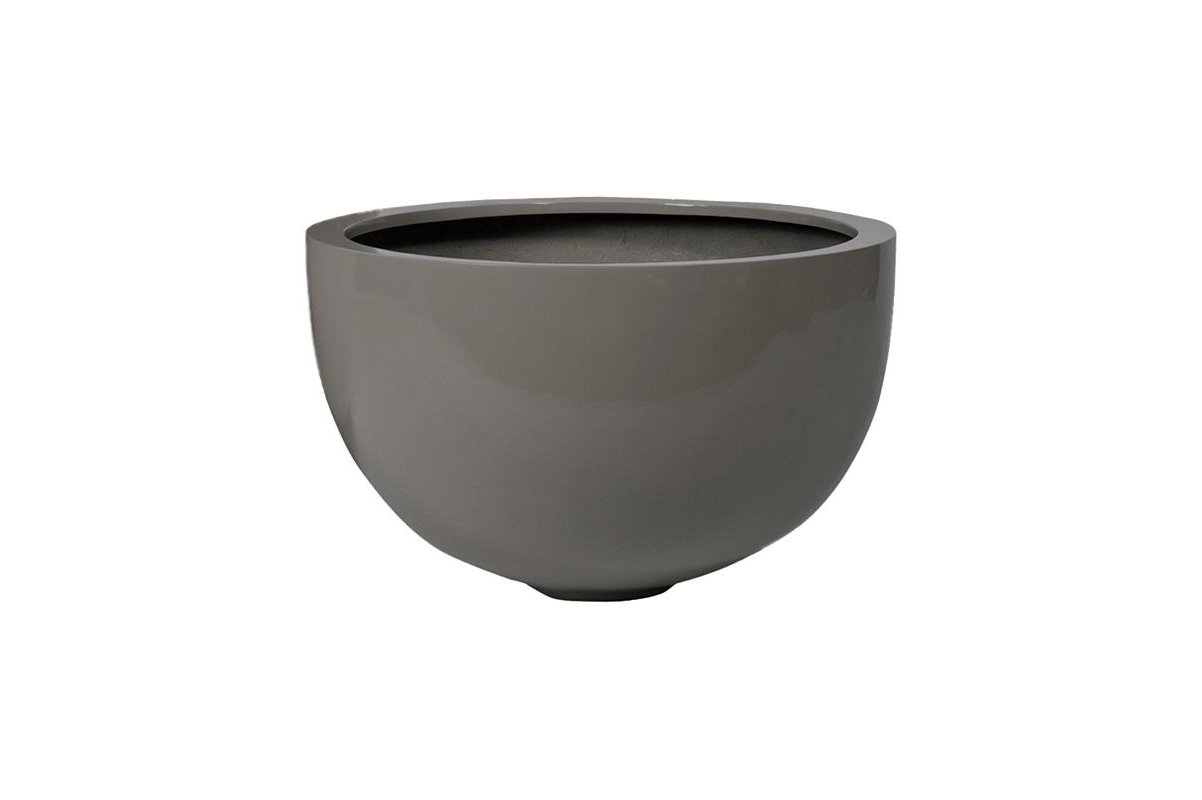 Кашпо fiberstone glossy sand bowl d60 h38 см