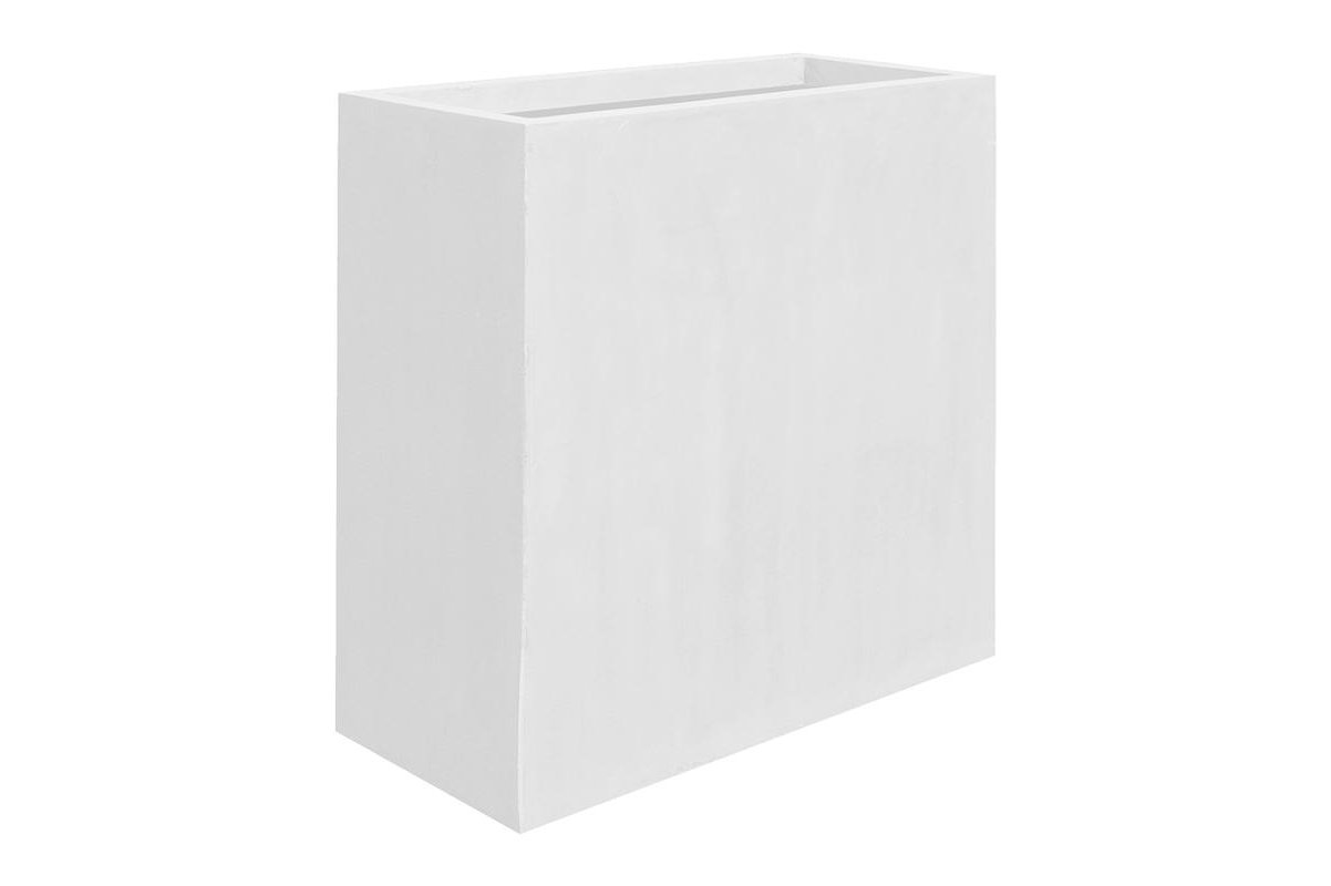Кашпо fiberstone glossy white jort xl l100 w45 h100 см