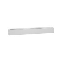 Кашпо fiberstone glossy white balcony slim low xl l80 w15 h10 см
