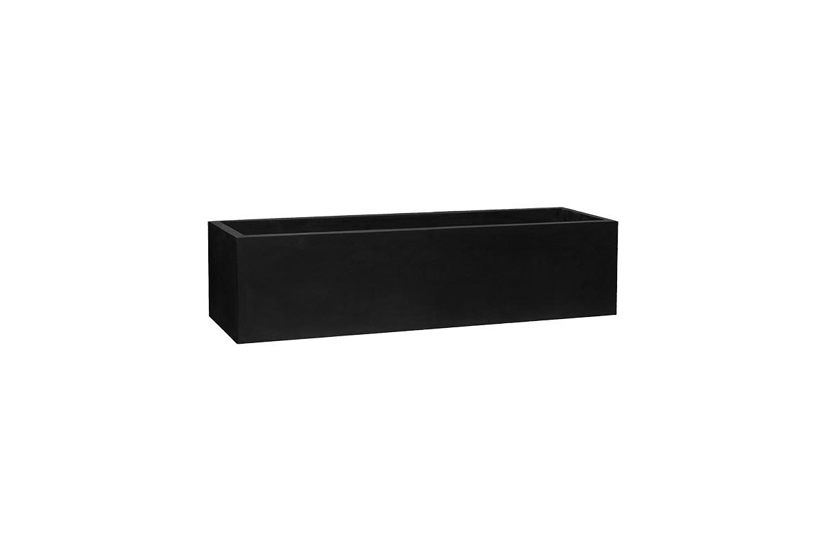 Кашпо fiberstone jumbo jort black m l200 w60 h50 см