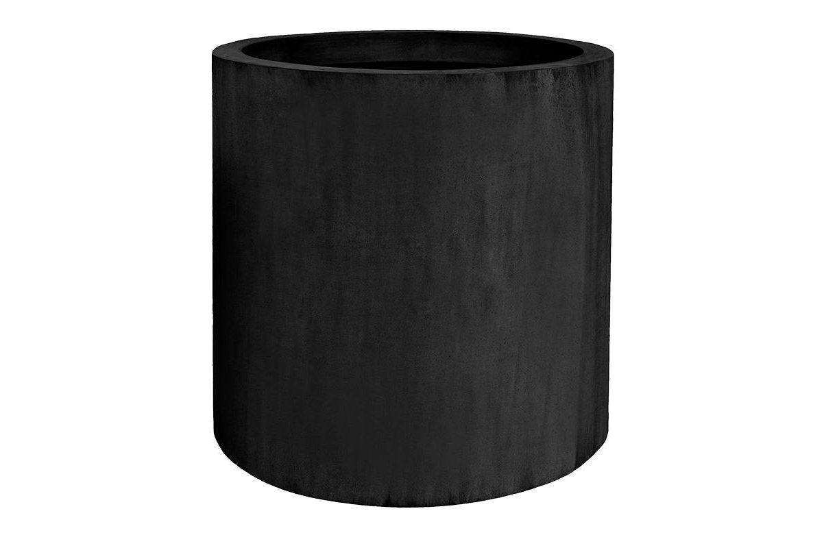 Кашпо fiberstone jumbo max black l d90 h90 см