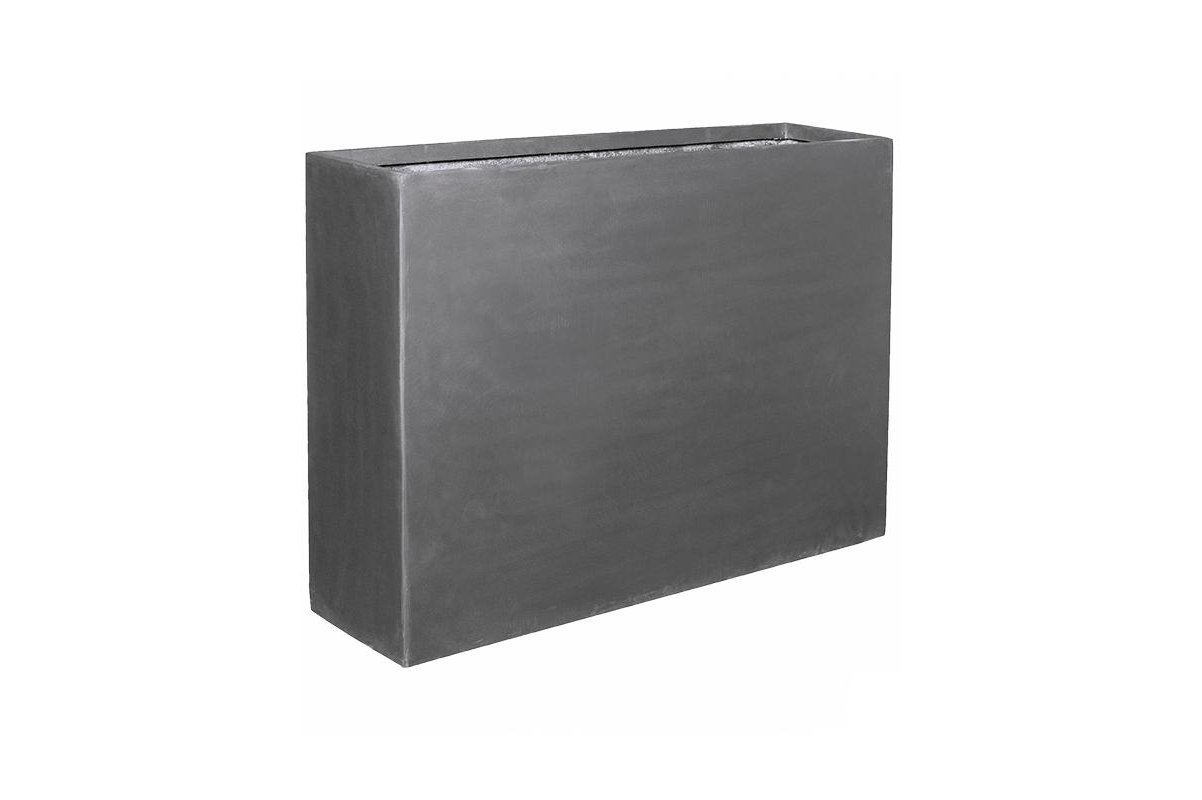 Кашпо fiberstone jort grey slim l124 w33 h90 см