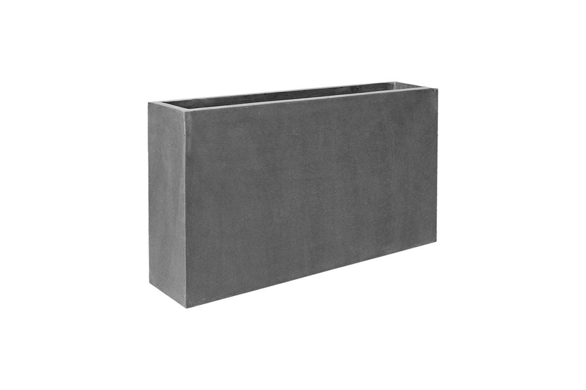Кашпо fiberstone jort slim grey s l91 w20 h50 см