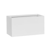 Кашпо fiberstone mini matt white jort xs l30 w15 h15 см