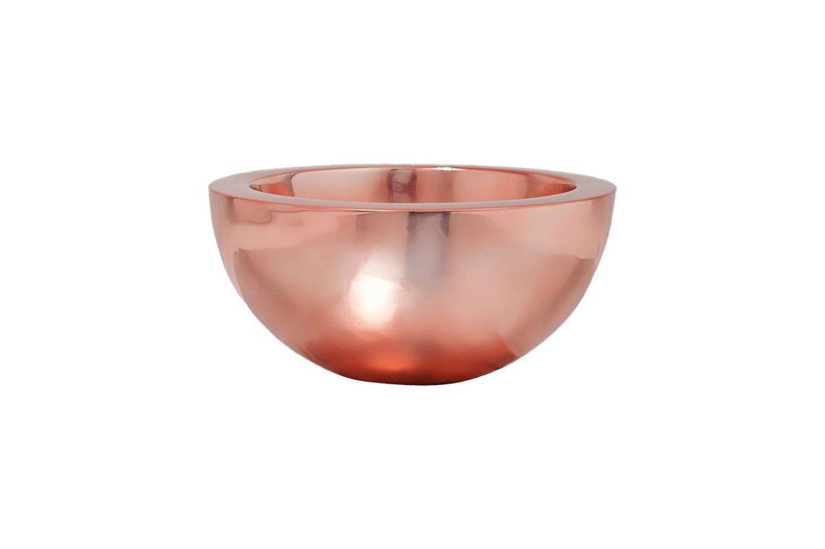 Кашпо fiberstone platinum rose vic bowl s d39 h18 см