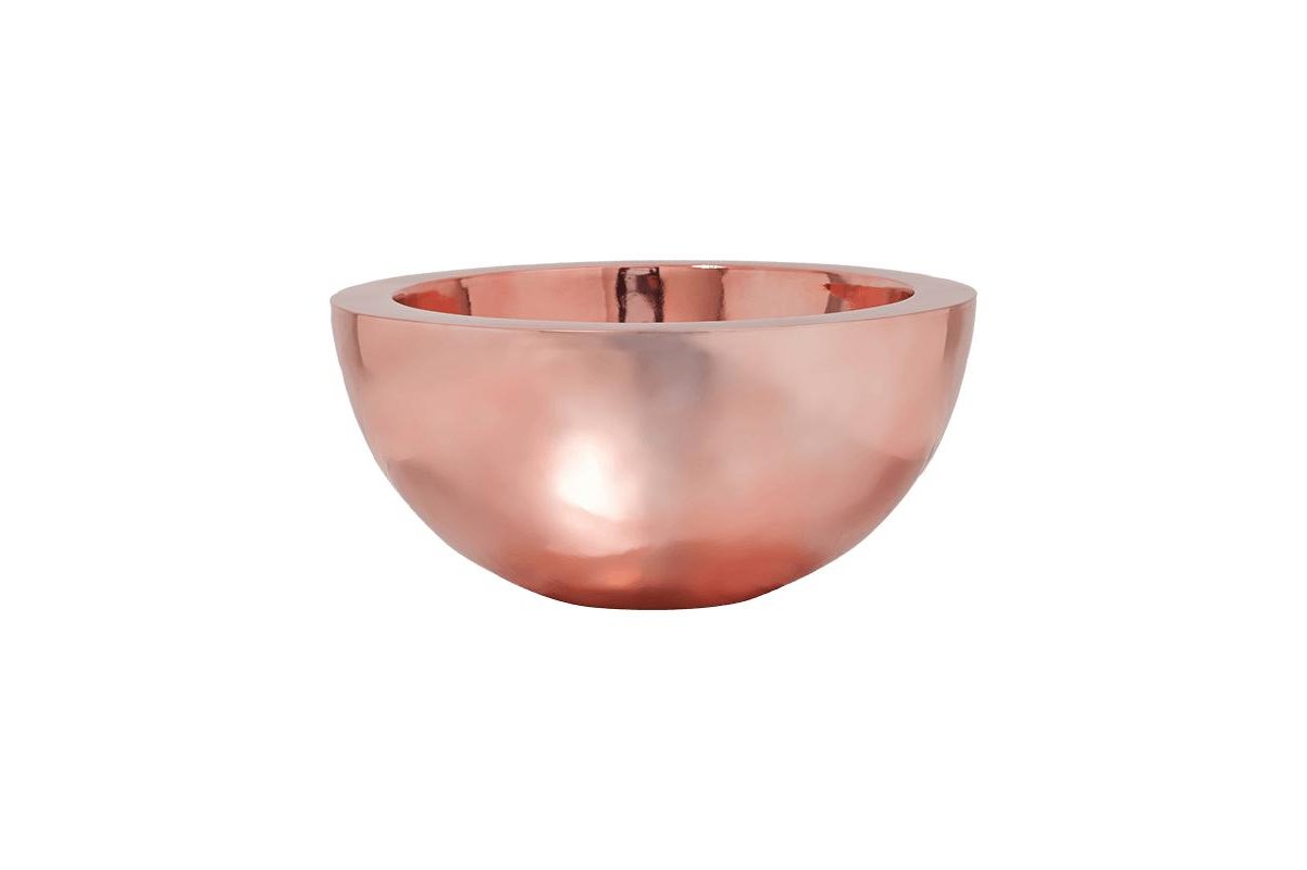 Кашпо fiberstone platinum rose vic bowl l d60 h28 см