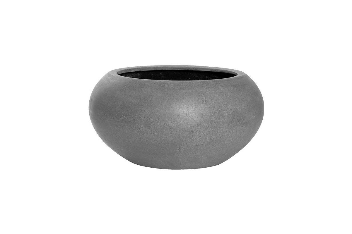 Кашпо fiberstone cora grey s d47 h25 см