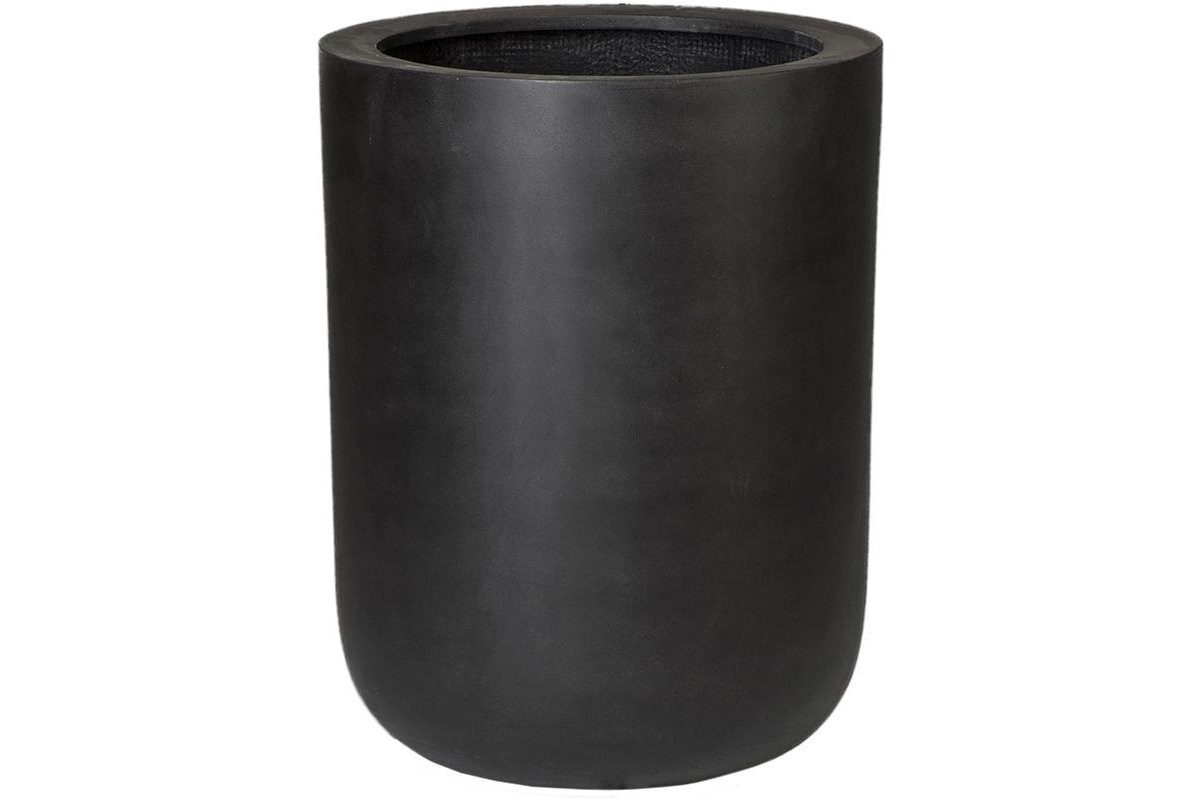 Кашпо fiberstone dice black xl d46 h60 см