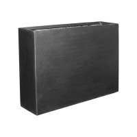 Кашпо fiberstone jort black slim l124 w33 h90 см