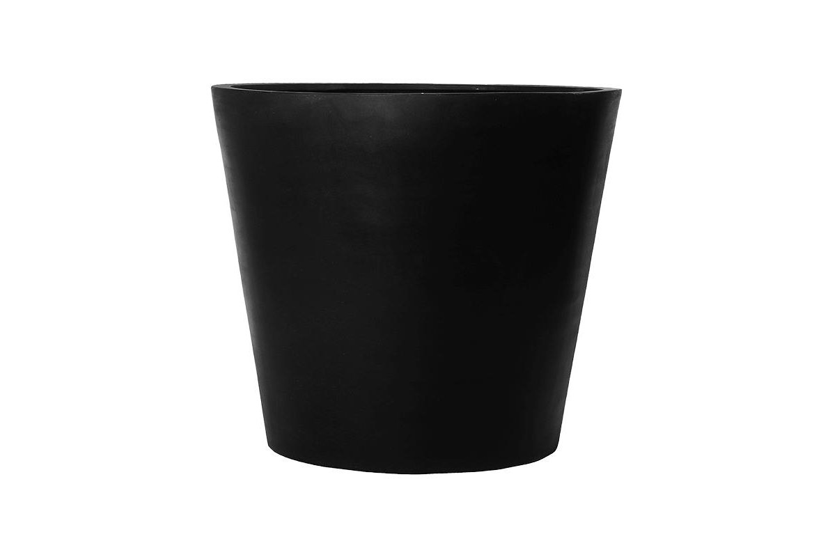 Кашпо fiberstone jumbo cone black s d83 h73 см